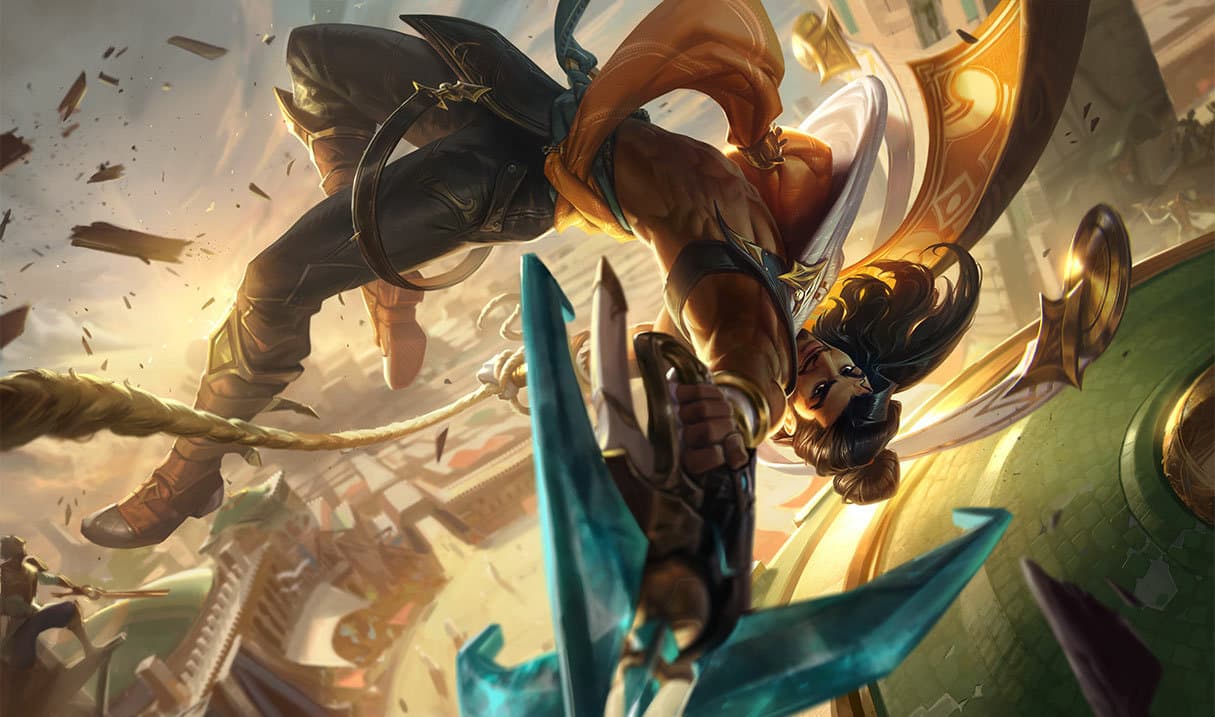 Akshan splash art