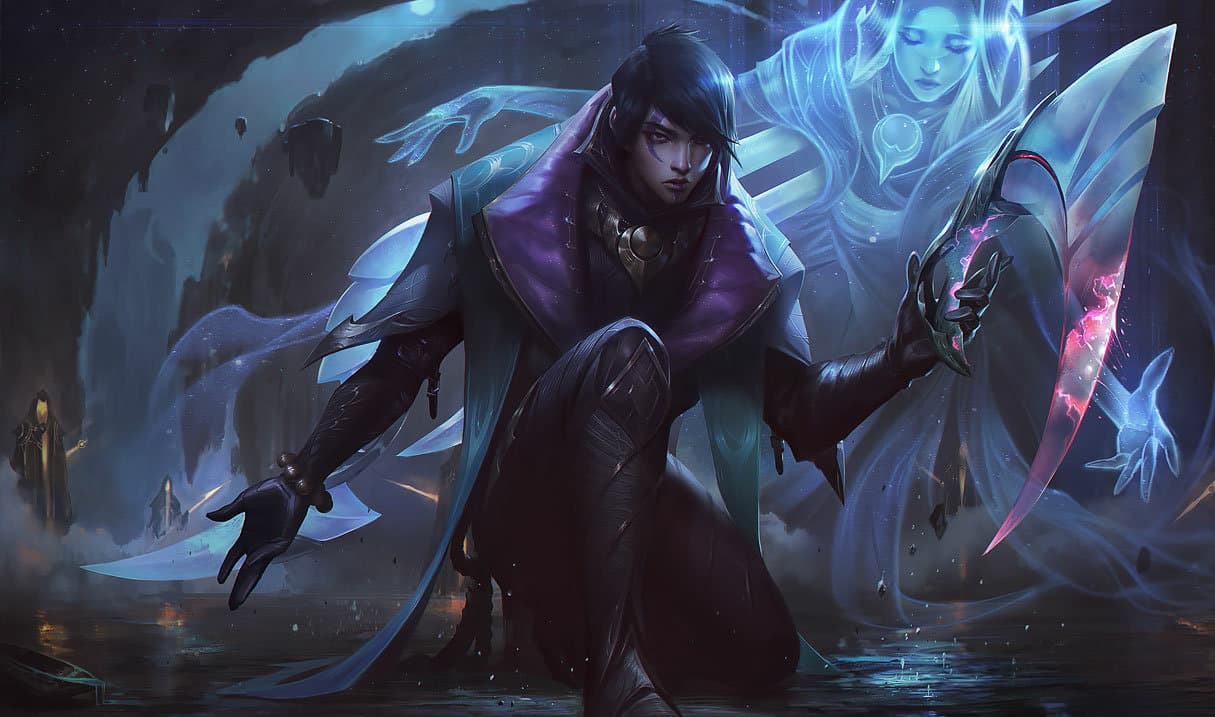 Aphelios splash art