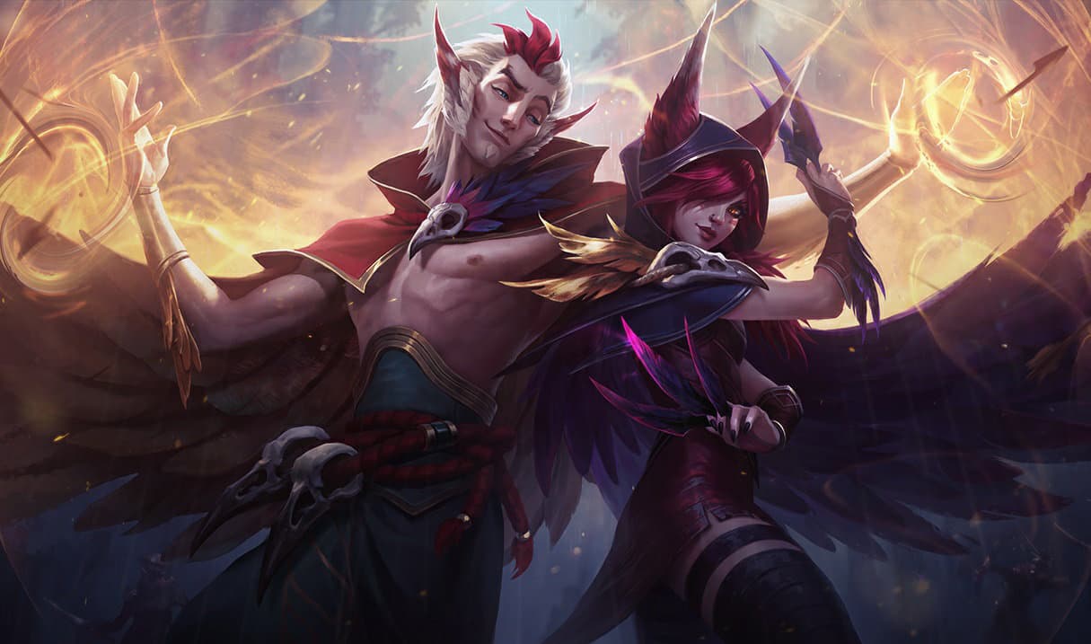 Xayah splash art